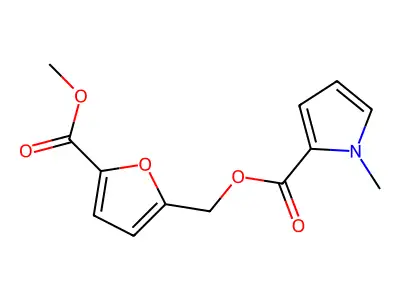(5-Methoxycarbonylfuran-2-yl)methyl 1-methylpyrrole-2-carboxylate structure