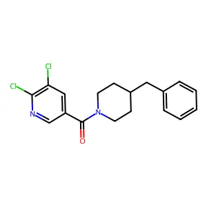 5-(4-Benzylpiperidine-1-carbonyl)-2,3-dichloropyridine structure