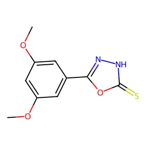 5-(3,5-Dimethoxyphenyl)-1,3,4-oxadiazole-2-thiol structure