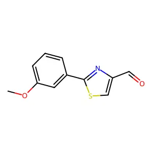 2-(3-Methoxyphenyl)thiazole-4-carbaldehyde structure