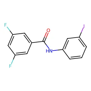3,5-difluoro-N-(3-iodophenyl)benzamide structure