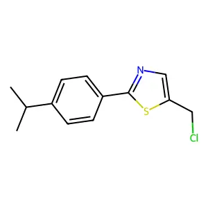 5-(Chloromethyl)-2-[4-(propan-2-yl)phenyl]-1,3-thiazole structure