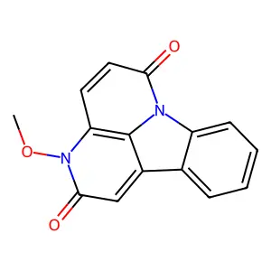 3H-Indolo(3,2,1-de)(1,5)naphthyridine-2,6-dione, 3-methoxy- structure