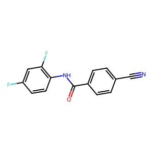 4-cyano-N-(2,4-difluorophenyl)benzamide structure