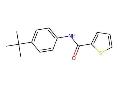 N-(4-(tert-Butyl)phenyl)thiophene-2-carboxamide structure