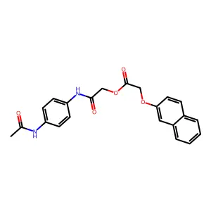 [2-(4-Acetamidoanilino)-2-oxoethyl] 2-naphthalen-2-yloxyacetate structure