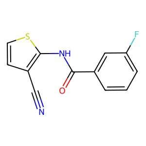 N-(3-Cyano-2-thienyl)-3-fluorobenzamide structure