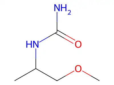 (1-Methoxypropan-2-yl)urea structure