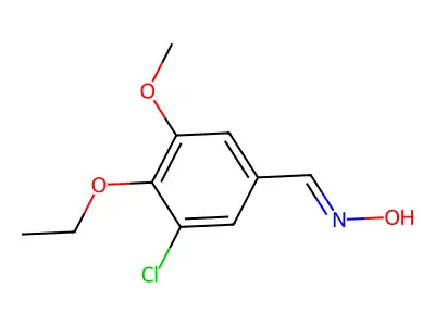 3-Chloro-4-ethoxy-5-methoxybenzaldehyde oxime structure