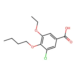 4-Butoxy-3-chloro-5-ethoxybenzoic acid structure