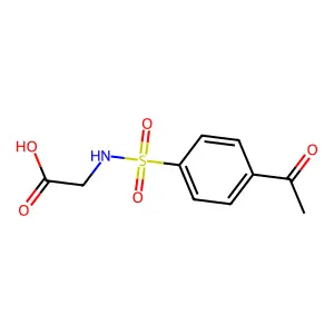 2-(4-Acetylbenzenesulfonamido)acetic acid structure