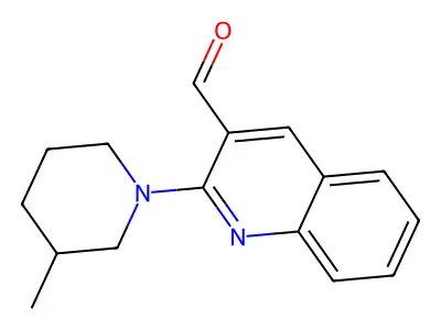 2-(3-Methylpiperidin-1-yl)quinoline-3-carbaldehyde structure