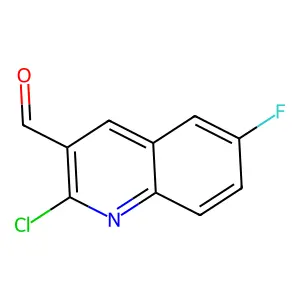 2-Chloro-6-fluoroquinoline-3-carbaldehyde structure