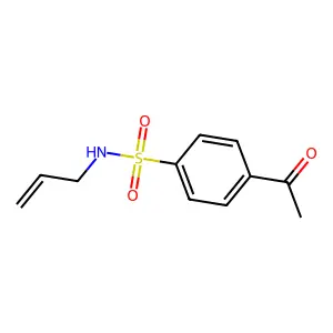 4-acetyl-N-(prop-2-en-1-yl)benzene-1-sulfonamide structure