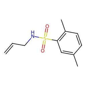2,5-dimethyl-N-(prop-2-en-1-yl)benzene-1-sulfonamide structure