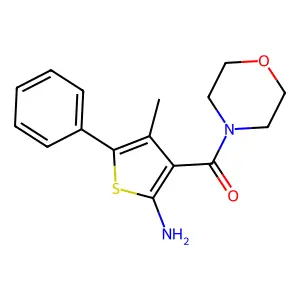 4-Methyl-3-(morpholine-4-carbonyl)-5-phenylthiophen-2-amine structure