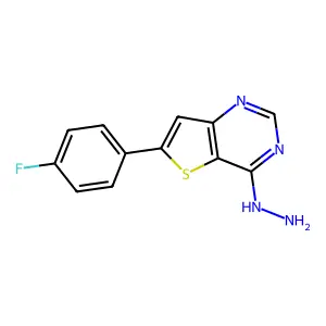 6-(4-Fluorophenyl)-4-hydrazinylthieno[3,2-d]pyrimidine structure