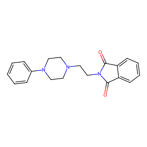 2-[2-(4-Phenylpiperazin-1-yl)ethyl]isoindole-1,3-dione structure