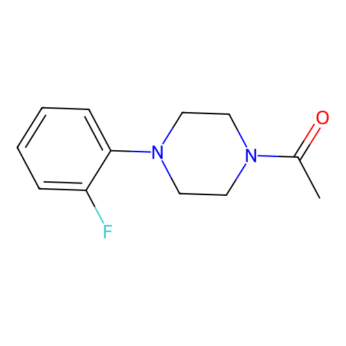 1-Acetyl-4-(2-fluorophenyl)piperazine structure
