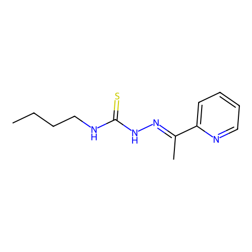 4-Butyl-1-(1-(2-pyridyl)ethylidene)-3-thiosemicarbazide structure