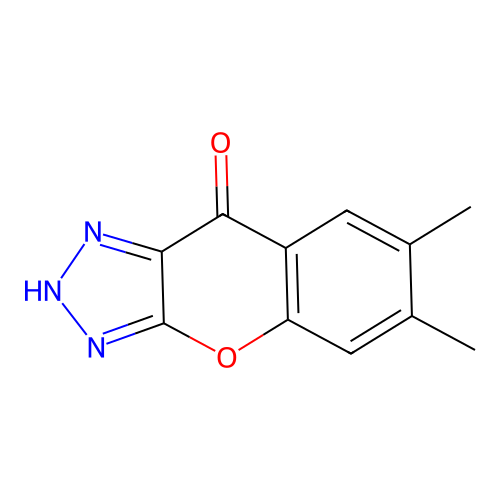 (1)Benzopyrano(2,3-d)-1,2,3-triazol-9(1H)-one, 6,7-dimethyl- structure