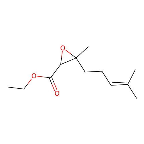 Ethyl 3-methyl-3-(4-methylpent-3-enyl)oxirane-2-carboxylate structure