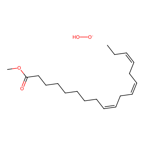 Methyl linolenate hydroperoxide structure
