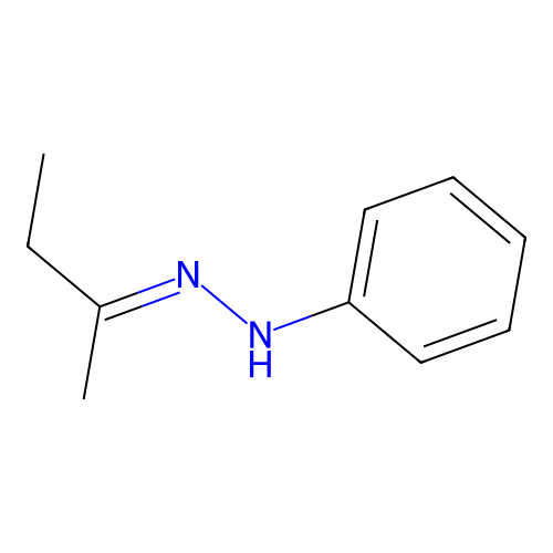 2-Butanone, 2-phenylhydrazone structure