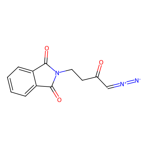 2-(4-diazo-3-oxobutyl)-1H-isoindole-1,3(2H)-dione structure