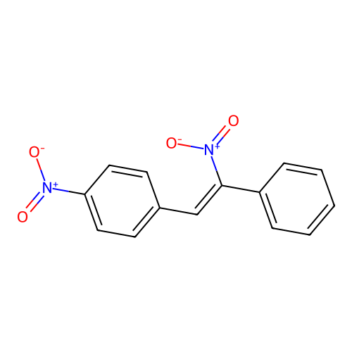 1-nitro-4-[(Z)-2-nitro-2-phenylethenyl]benzene structure