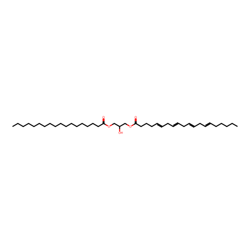 Stearoylarachidonylglycerol structure