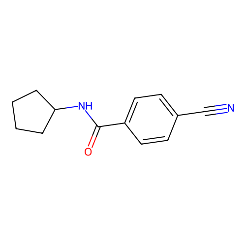 4-cyano-N-cyclopentylbenzamide structure