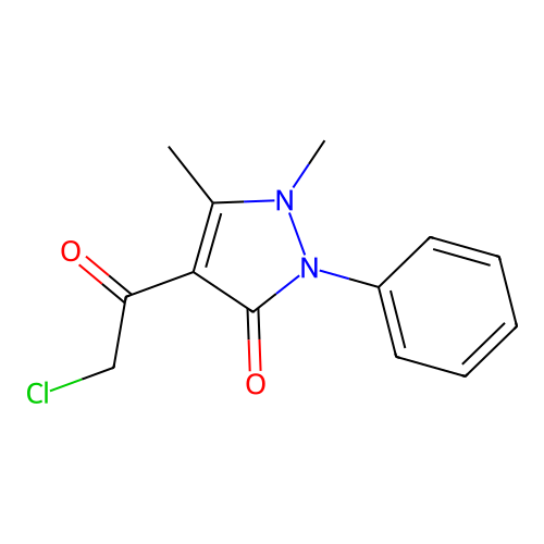 4-(2-Chloroacetyl)-antipyrine structure