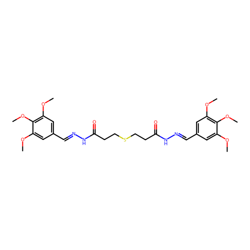 3-[3-oxo-3-[(2Z)-2-[(3,4,5-trimethoxyphenyl)methylidene]hydr structure