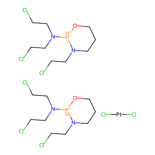 Chemical Compound (C18H38Cl8N4O2P2Pt+2) structure