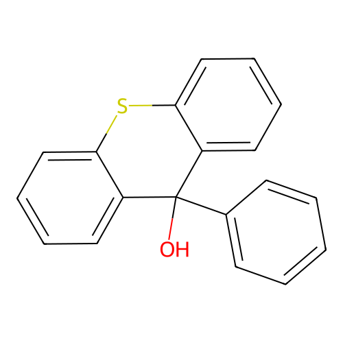 9H-Thioxanthen-9-ol, 9-phenyl- structure