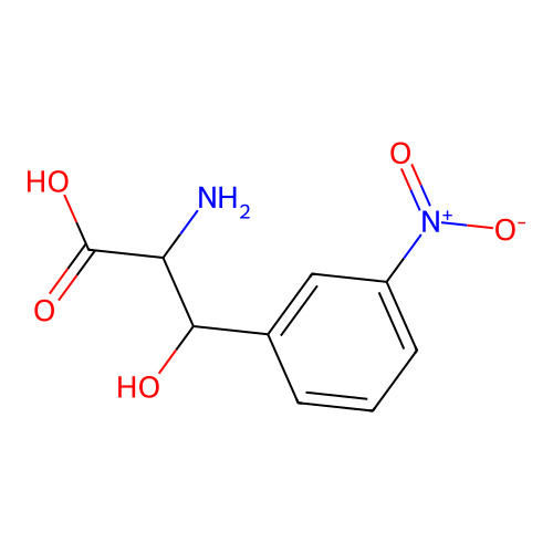 2-Amino-3-hydroxy-3-(3-nitrophenyl)propanoic acid structure