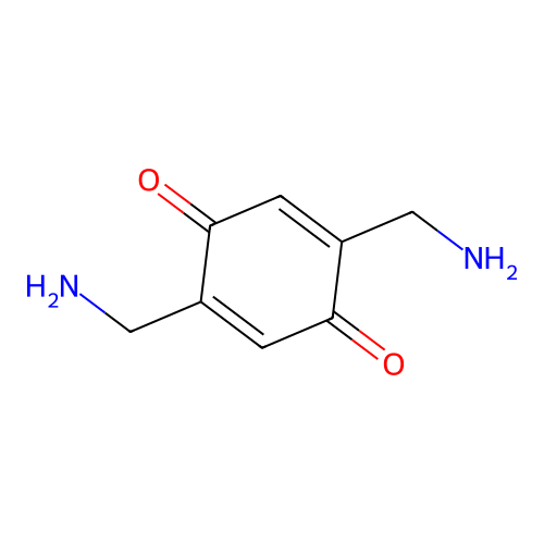 2,5-Cyclohexadiene-1,4-dione, 2,5-bis(aminomethyl)- structure