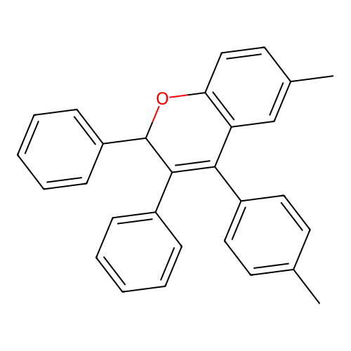6-methyl-4-(4-methylphenyl)-2,3-diphenyl-2H-chromene structure