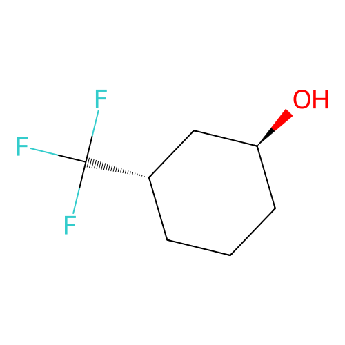 (1S,3S)-3-(trifluoromethyl)cyclohexan-1-ol structure