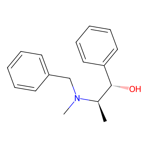 (1S,2R)-2-[benzyl(methyl)amino]-1-phenylpropan-1-ol structure