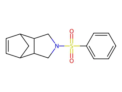 4,7-Methano-1H-isoindole, 2,3,3a,4,7,7a-hexahydro-2-(phenylsulfonyl)- structure