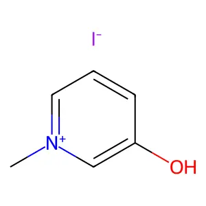 Pyridinium, 3-hydroxy-1-methyl-, iodide (1:1) structure