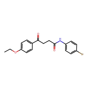 N-(4-bromophenyl)-4-(4-ethoxyphenyl)-4-oxobutanamide structure