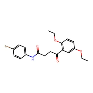 N-(4-bromophenyl)-4-(2,5-diethoxyphenyl)-4-oxobutanamide structure