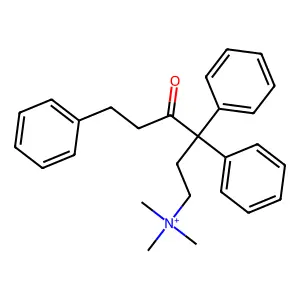 N,N,N-Trimethyl-4-oxo-3,3,6-triphenylhexan-1-aminium structure