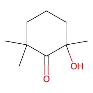 2,6,6-Trimethyl-2-hydroxycyclohexanone structure