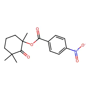 1,3,3-Trimethyl-2-oxocyclohexyl 4-nitrobenzoate structure