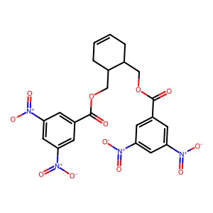 [6-[(3,5-Dinitrobenzoyl)oxymethyl]cyclohex-3-en-1-yl]methyl 3,5-dinitrobenzoate structure