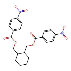 [2-[(4-Nitrobenzoyl)oxymethyl]cyclohexyl]methyl 4-nitrobenzoate structure